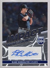 * 2023 Panini Elite Extra Edition Impact Impressions Signatures BLAKE BURKHALTER