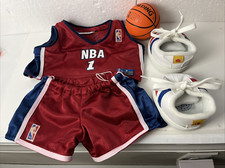 BUILD-A-BEAR NBA BASKETBALL JERSEY  With Ball And Sneakers