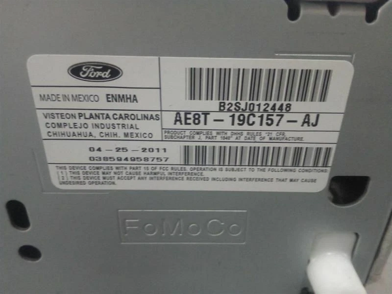 Ford Fiesta 2011-2013 receptor de radio AM FM reproductor de CD satélite OEM 11 12 13 Foto 3 de 4