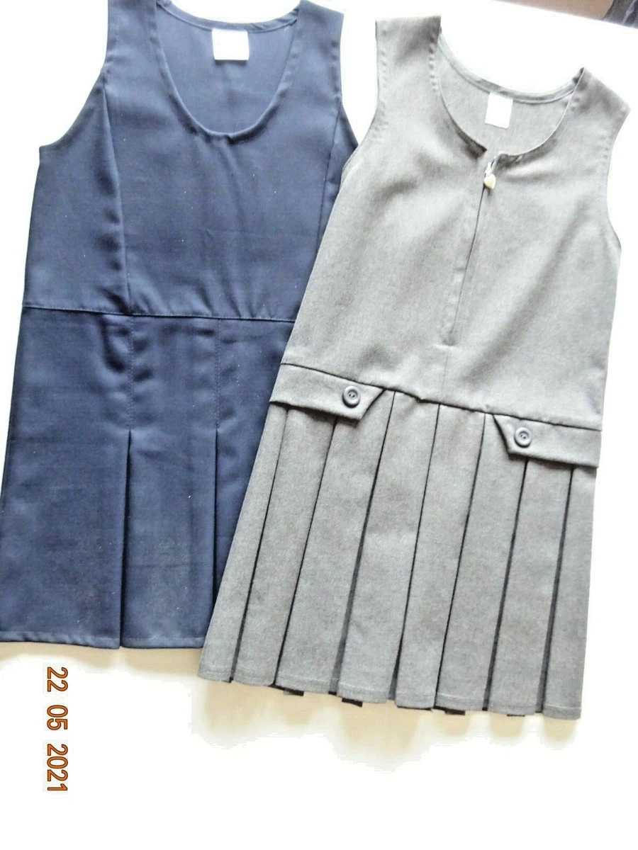 Navy blue school sales pinafore