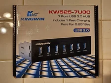Kingwin KW525-7U3C 7-Port USB 3.0 Hub with 1 x Fast Charging Port HUB ONLY