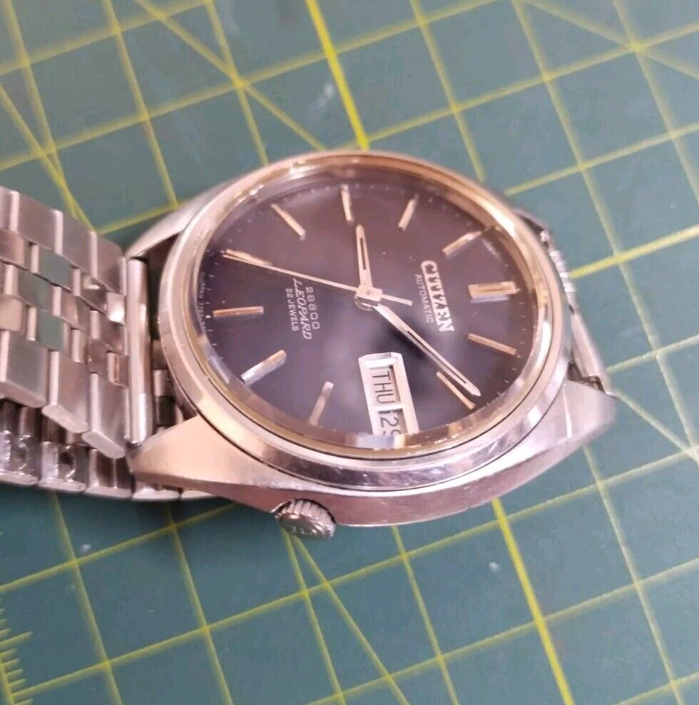 vtg Citizen Leopard Hi-Beat 28800 watch 4-770633 Y Serviced vtg Citizen Leopard Hi-Beat 28800 watch 4-770633 Y Serviced