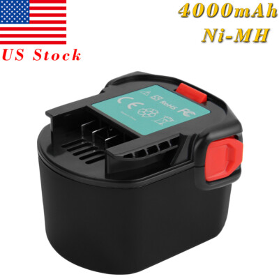 4.0Ah For AEG B1215R B1220R M1230R B1214G Ridgid 130252002 12V Ni-MH Battery