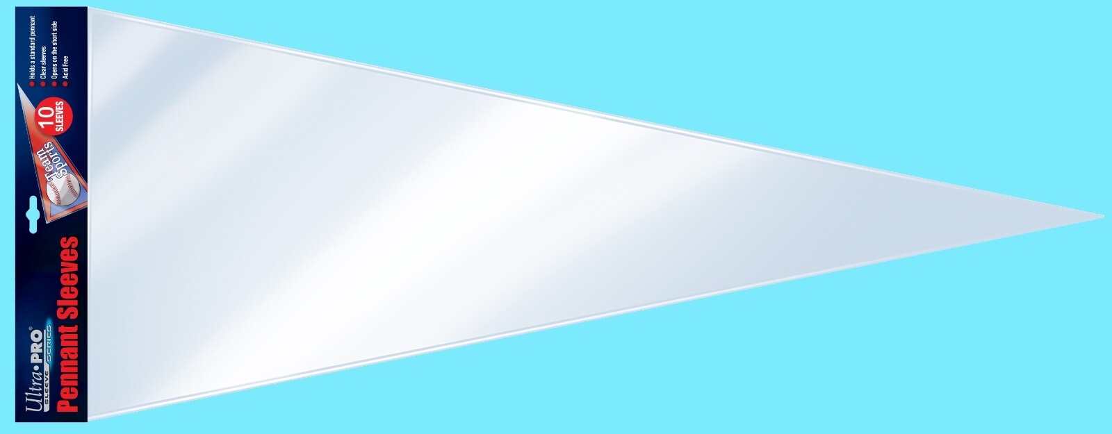 5 ULTRA PRO PENNANT SLEEVES 12x30 Poly Soft Protective Storage