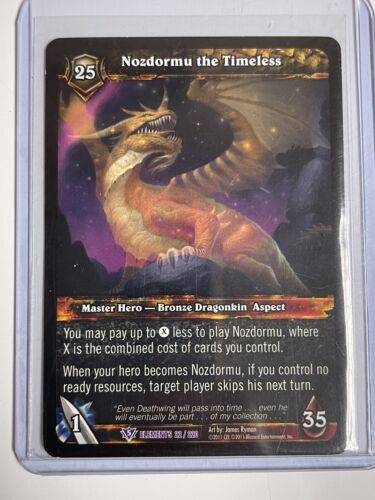 World of Warcraft WoW TCG War of the Elements Nozdormu the Timeless EPIC - Picture 1 of 2