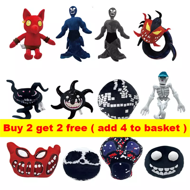 Doors Plush - Monster Horror Game Doors Plush Toys, Roblox Game Monster  Soft Stuffed Doll, Gifts For Game Fans Kids And Adults