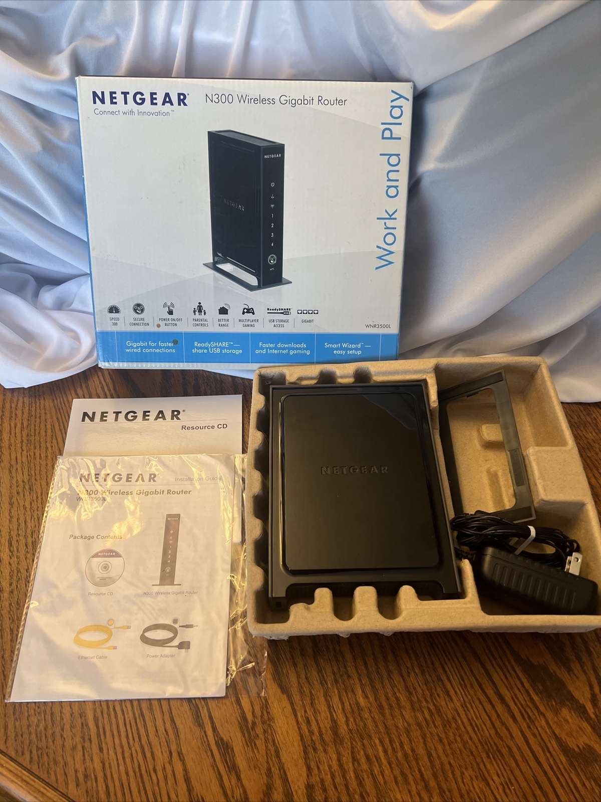 Netgear WNR3500 150 Mbps 4-Port Gigabit Wireless N Router (WNR3500L ...