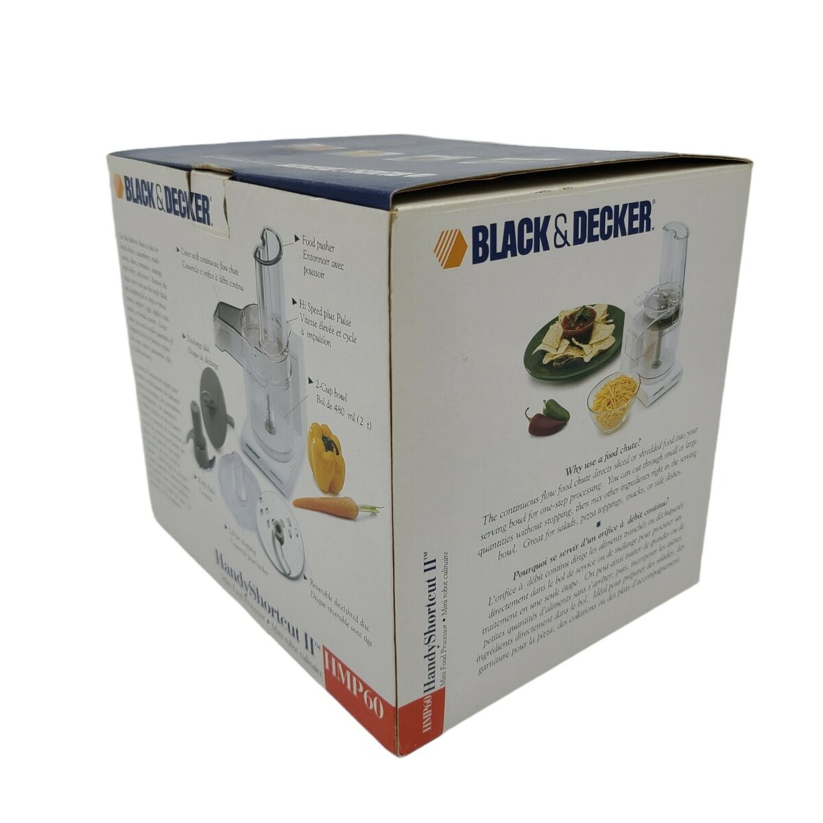 Black & Decker Handy Shortcut II Mini Food Processor - HMP60 - Complete W/  Box