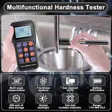 New Metal Hardness Tester Kit with a D sensor Leeb Hardness Tester Test Block US