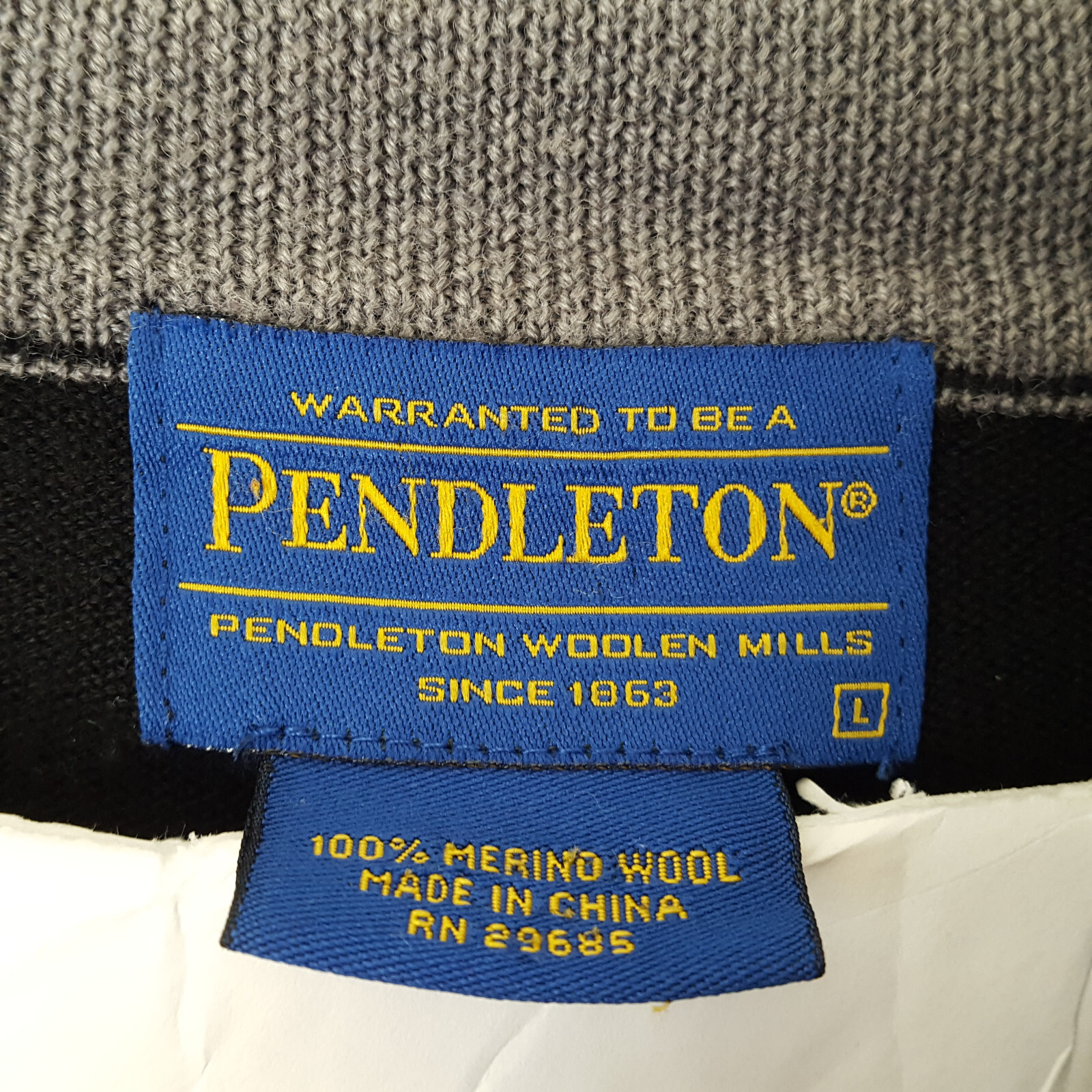 Pendleton Pullover Sweater Sz Large Long Sleeve H… - image 4