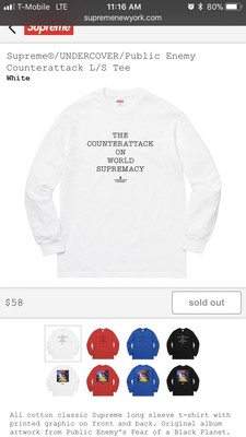 supreme fear of a black planet long sleeve