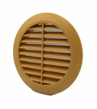 Round Air Vent Grille with Flange and Fly Screen Circle Ventilation Cover