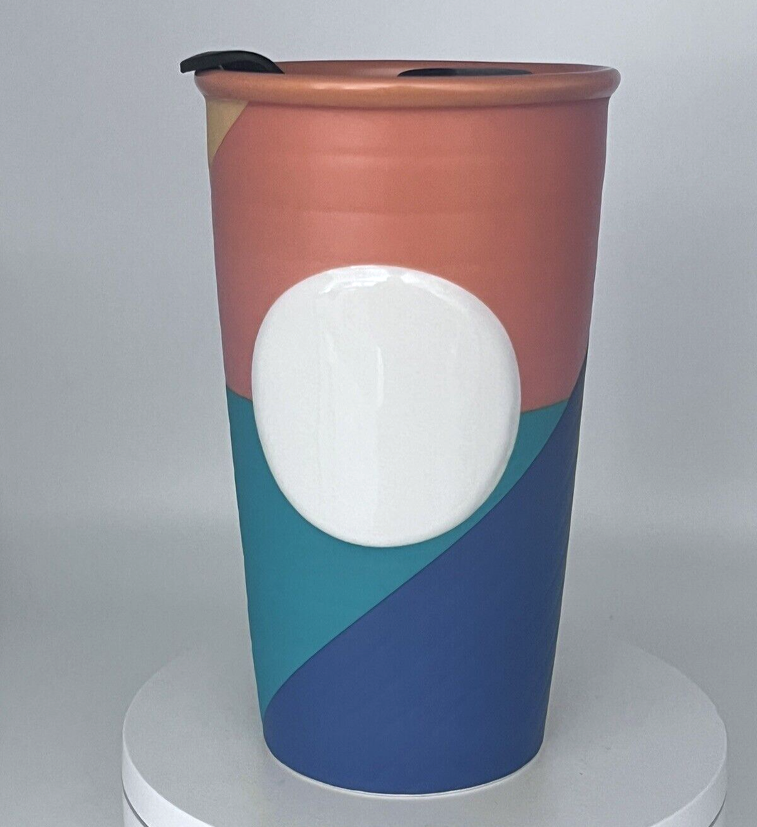 Starbucks Travel Mug Tumbler 10 Fl Oz 2016 Color Block Dot Design With Lid  | eBay