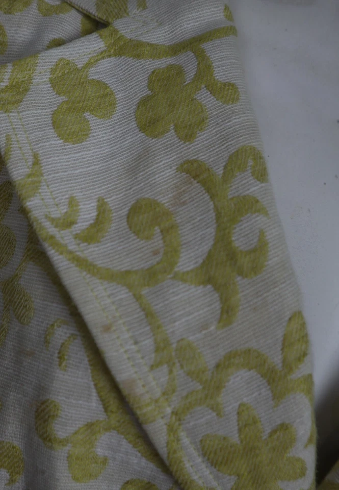 Blazer para mujer Ellen Tracy talla 8 amarillo y beige floral tejido chaqueta carrera Foto 4 de 4