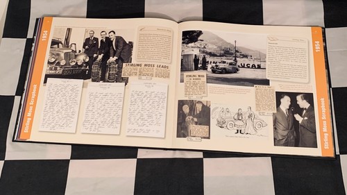 SIGNED STIRLING MOSS SCRAPBOOK 1929-1954 LIMITED DELUXE LEATHER EDITION BOOK GP - Picture 10 of 11