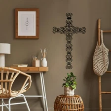 Cross Metal Wall Art, Metal Wall Decor, Home Decor Wall Art, Wall Sign