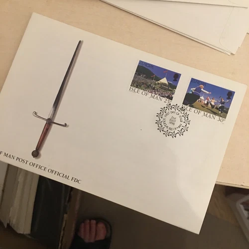 Isle of Man Stamps FDC First Day Cover Europa 1998 National Days Unaddressed Wc