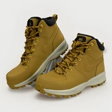 Nike Men’s Manoa Leather Boots Haystack Wheat Size 8 NWOB Hiking Work Outdoor