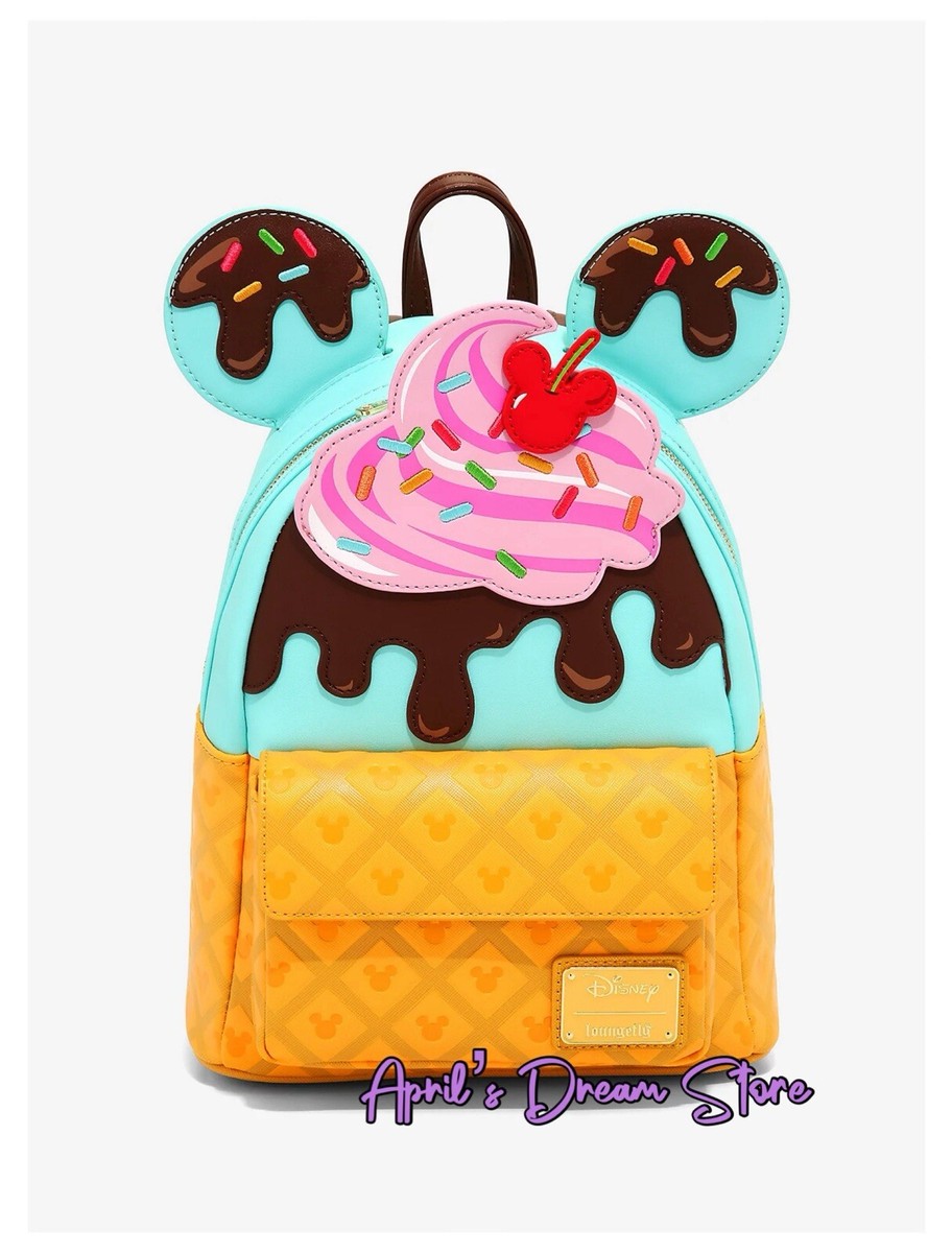 Loungefly Mickey Mouse Sundae & Treats Dessert Mini Backpack  display picture 2
