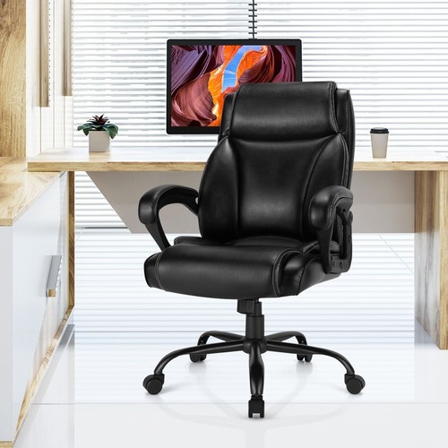 Big &Tall Office Chair Padded High Back Executive Ergonomic Computer Chair 180kg - Picture 3 of 11