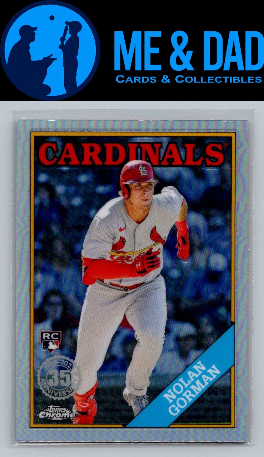 2023 Topps Chrome #88BC-18 Nolan Gorman 1988 Topps Baseball