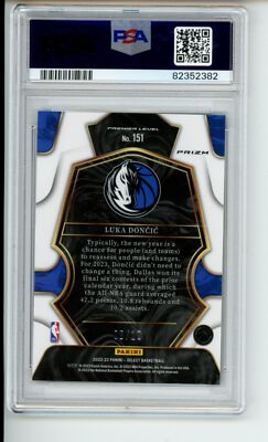 2022-23 Panini Select Luka Doncic Gold Disco Prizm #08/10