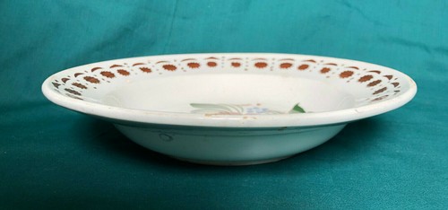 Vintage wall plate Flowers hand painted (№1056) - Picture 3 of 8