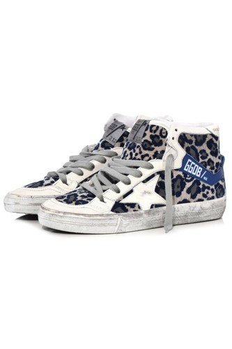 golden goose leopard blue