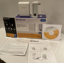 Netgear 85 Mbps Powerline Network Adapter Kit,XETB1001,Extend Your Home Network@