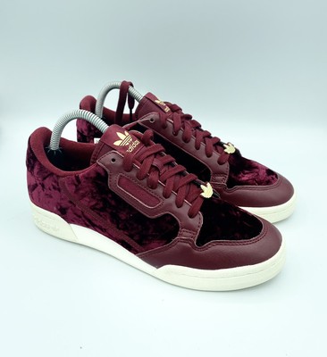NEW ADIDAS CONTINENTAL 80 SHOES MENS 8 COLLEGIATE VELVET BURGUNDY WHITE EH0173 | eBay