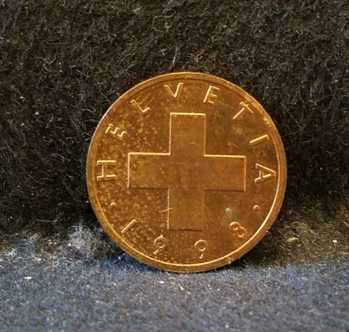 1998-B Switzerland rappen, aUNC, KM-46 - 第 2/6 張圖片