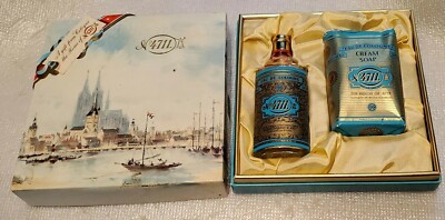4711 ECHT KOLNISCH WASSER No 4711 Gift Set Cologne & Cream Soap New Old Stock