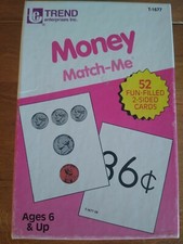 Money Match -Me Trend Enterprises 52 Fun-filled 2 sided cards