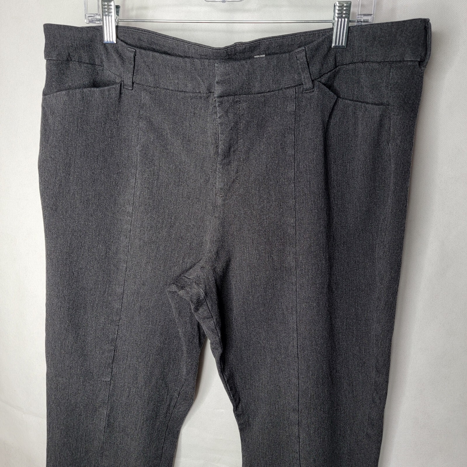 Old Navy High Rise Pixie Split Hem Gray Stretch D… - image 3