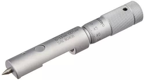 Mitutoyo 147-103 Can Seam Micrometer 0-13mm Range, 0.01mm Graduation