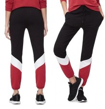 Good American Black Colorblock Sweatpants Jogger Size 3 Medium