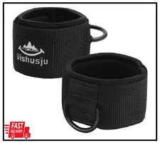Ankle Wrist Cuffs Neoprene Padded Straps D-Ring Glute Kickback for Cable Machine