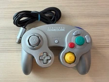 OEM Nintendo GameCube Controller Authentic Tested Tight Stick Clean Silver GC