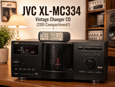 JVC XL-MC334 RaRe Vintage Changer CD TEXT 200 Compartment