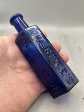 HERVORRAGEND SELTENERE VIKTORIANISCHE GIFTFLASCHE VARIANTE EMB. OWBRIDGES EMBROCATION HULL