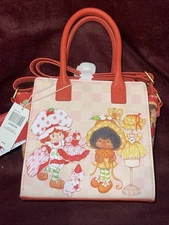 NWT  LOUNGEFLY STRAWBERRY SHORTCAKE Purse New With Tags Orange Blossom & Custard