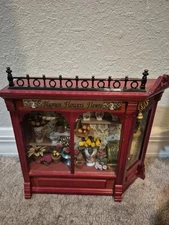 Reutter Porcelain Diorama Miniatures Miniature Flower Shop Flower Shop Mural...