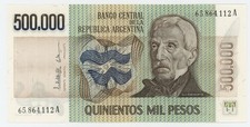 Argentina 500000 Pesos ND 1980-83 Pick 309 UNC Uncirculated Banknote Sing 2