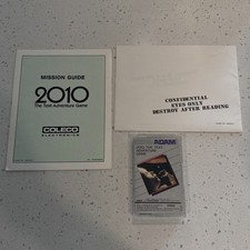Adam 2010 The Text Adventure Game ColecoVision Cassette w/ Manual Envelope Works