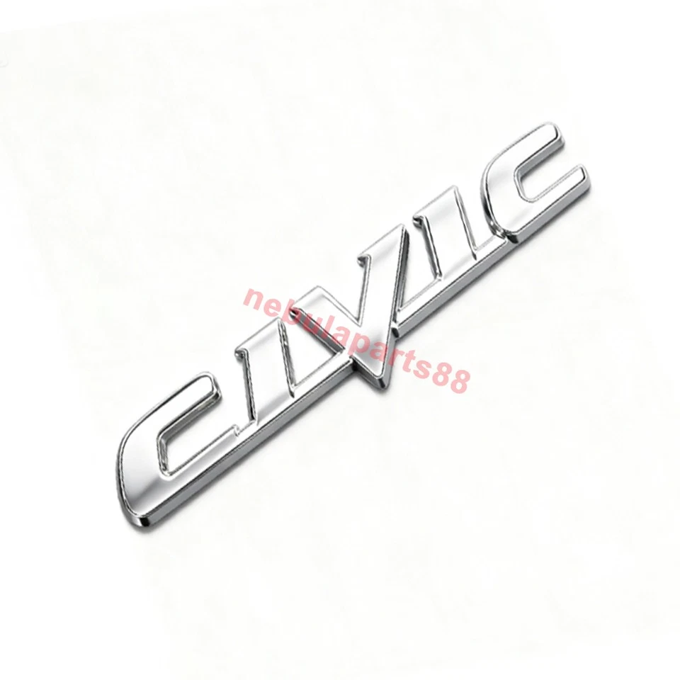 For 2006-11 Honda Civic Rear Trunk Lid Chrome Letter Logo Badge Emblem Sport new - Image 4 of 4