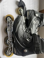 Salomon FSK thunder Alu Freestyle Inline Skates UK 7.5 EU 41 and pads