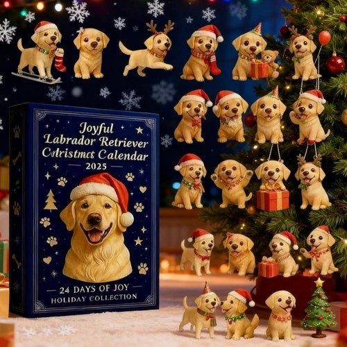 Fun Golden Retriever Advent Calendar 2025, Puppy-Themed Christmas G-ift Set - Picture 10 of 12