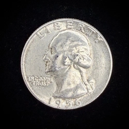 90% Silver 1956 Washington Quarter Pre-1965 Circulated US Junk Silver Coin 7-11