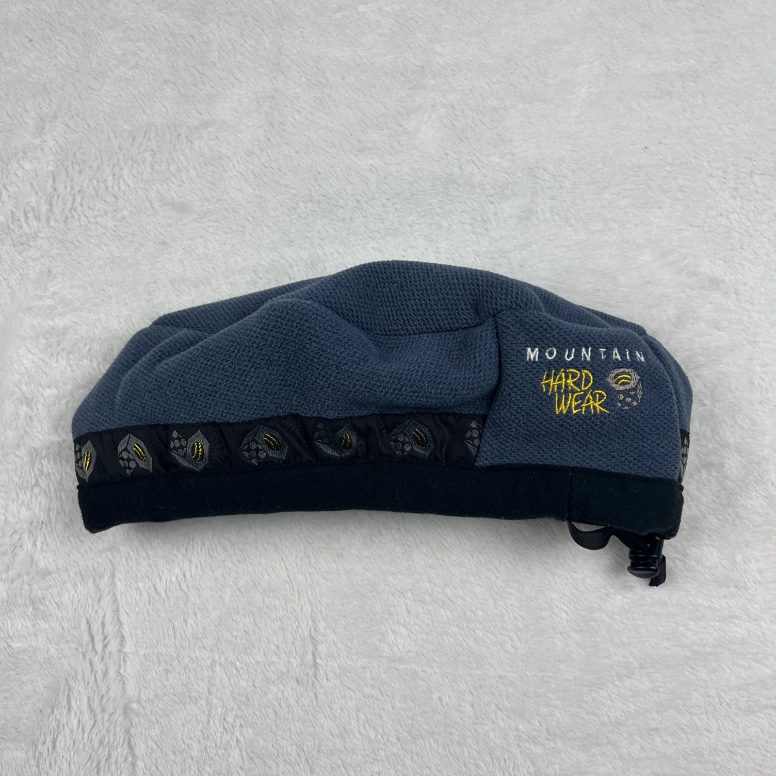 VTG Mountain Hardwear Polartec Fleece Beret Hat Cap Large Blue