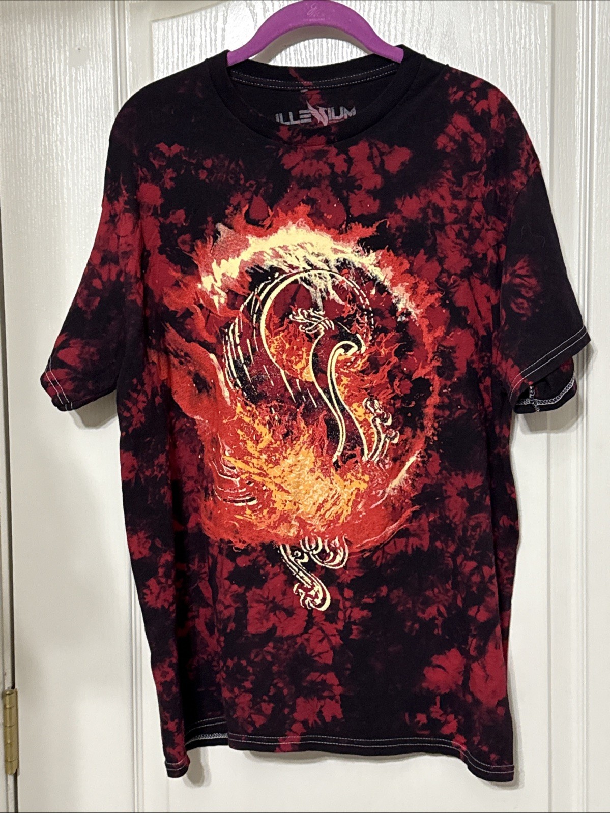 Tie Dye Shirt Red Black